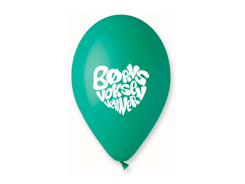 Ballon med logo - I poser á 50 stk.