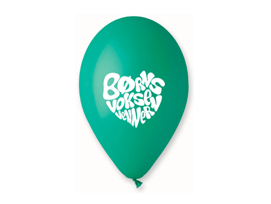 Ballon med logo - I poser á 50 stk.