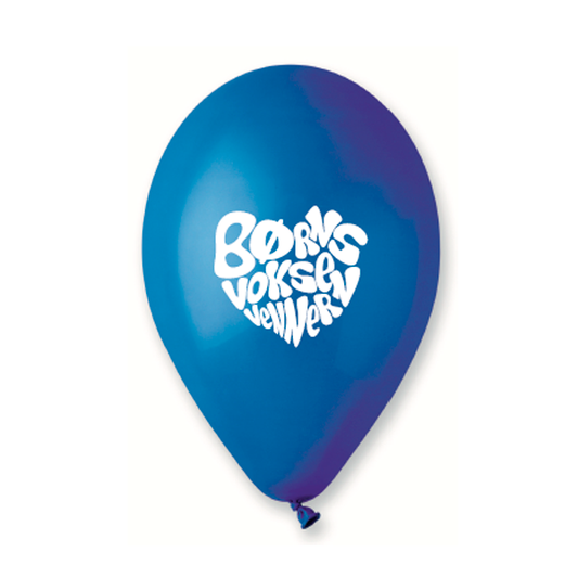 Ballon med logo - I poser á 50 stk.