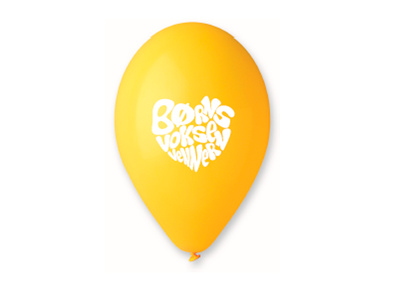 Ballon med logo - I poser á 50 stk.