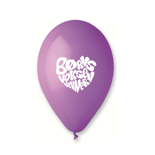 Ballon med logo - I poser á 50 stk.