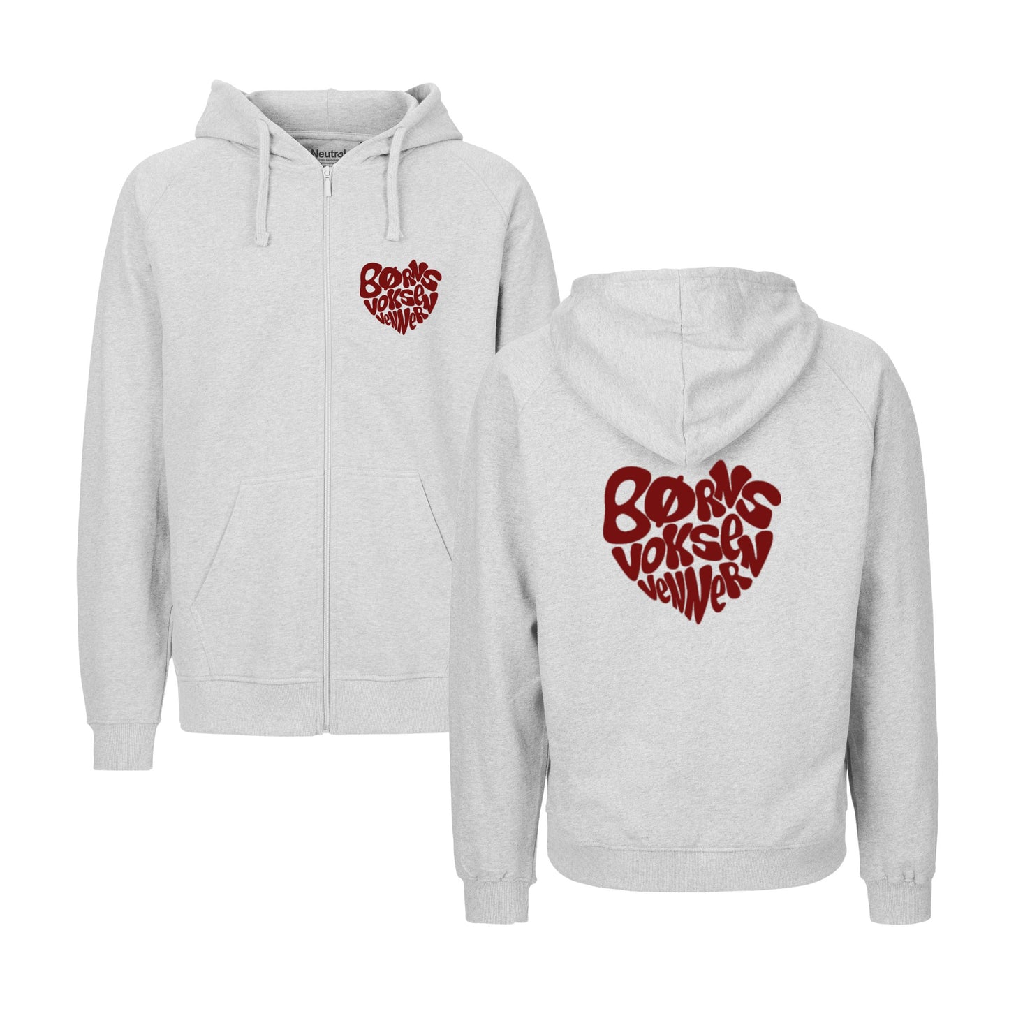 Hoodie med zip