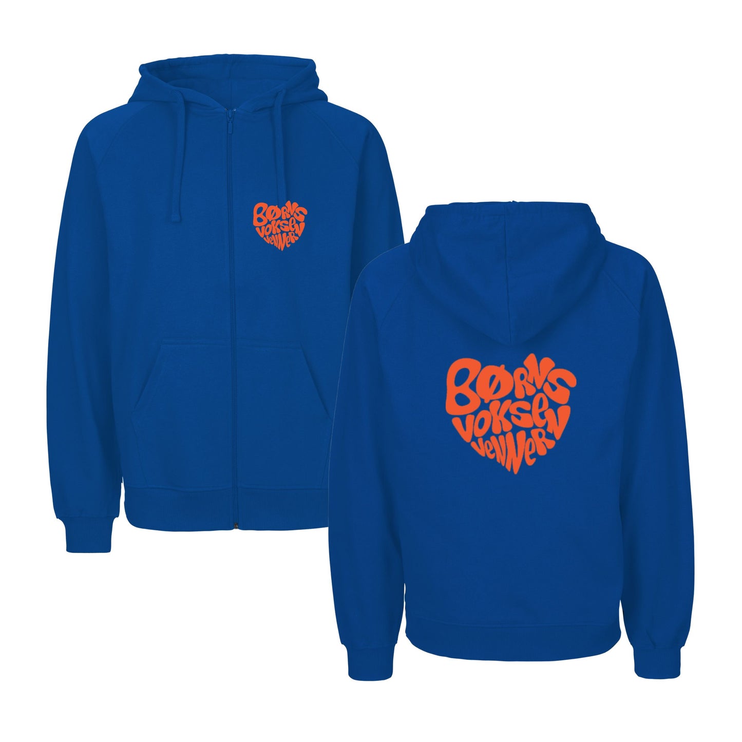 Hoodie med zip