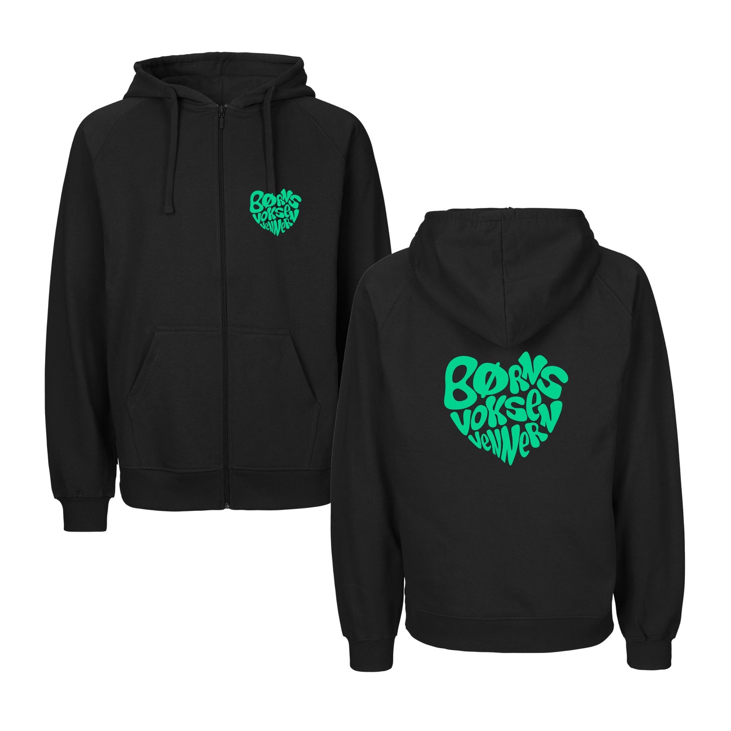 Hoodie med zip
